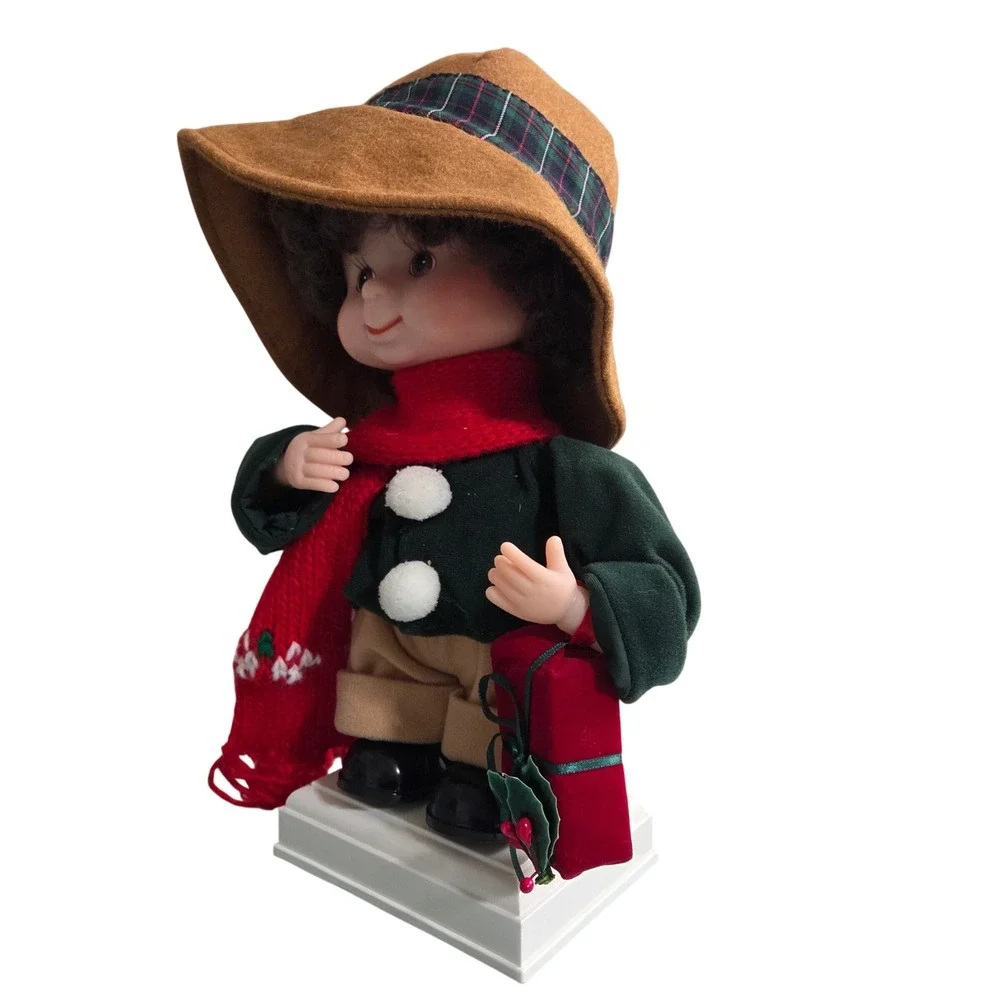 Vintage Santa's Best Undercover Kids Stephan Animated Christmas Boy Doll Figure